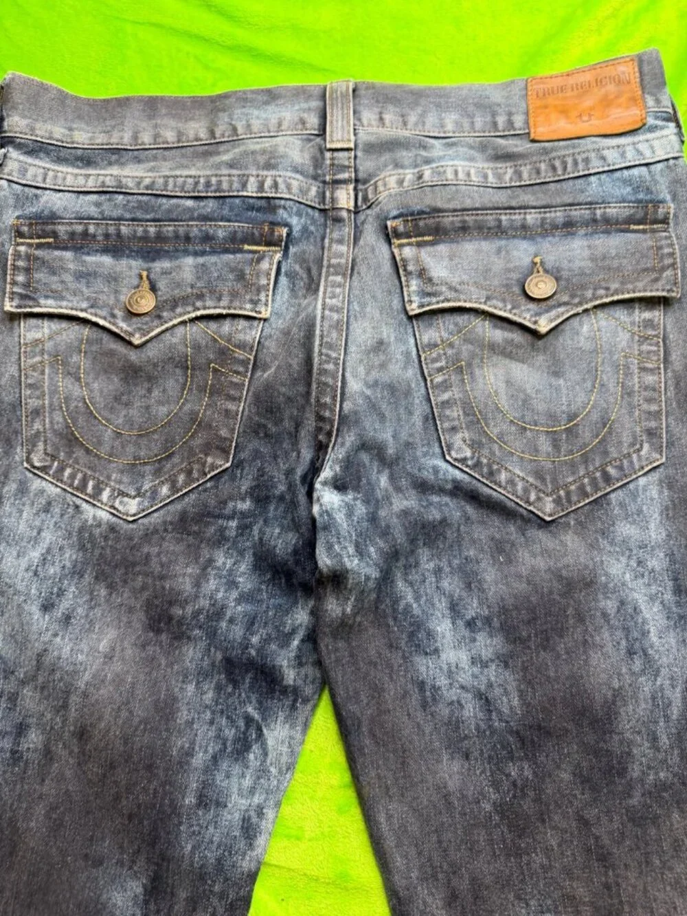 True Religion Geno Relaxed Slim Jeans Cloud Cover Sz 36x30